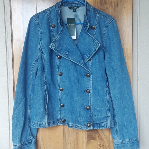 Lauren Ralph Lauren Double Breasted Denim … - Picture 3 of 11